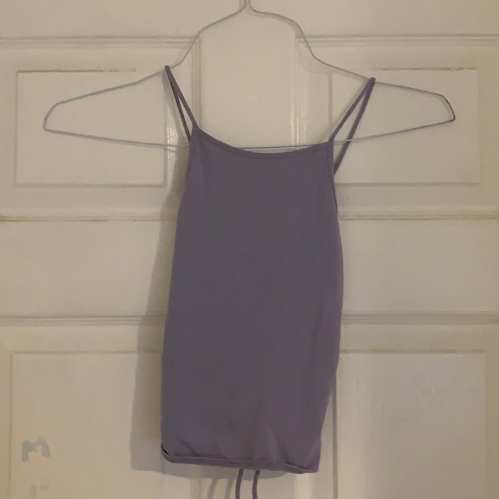 Free people High neck, open back tank